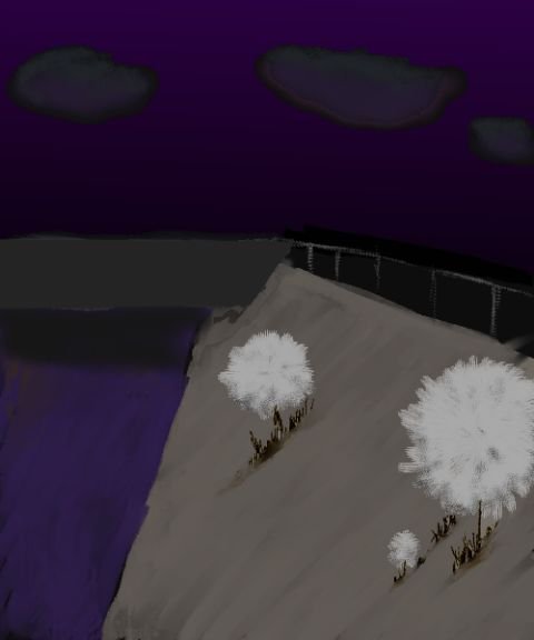 The river and its attendants.