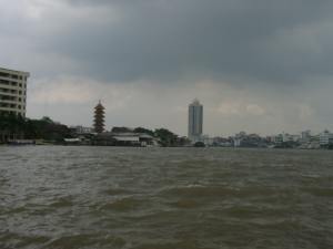 Pagoda and skyscraper