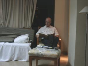 My dad, working.