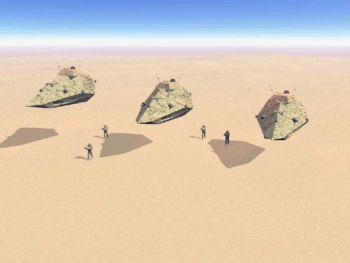 A Junebug group with infantry support