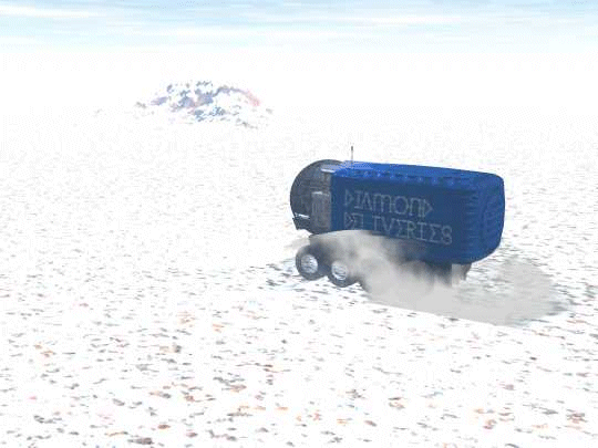 A delivery buggy, making its appointed rounds.