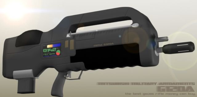 MMA G120A gauss rifle.